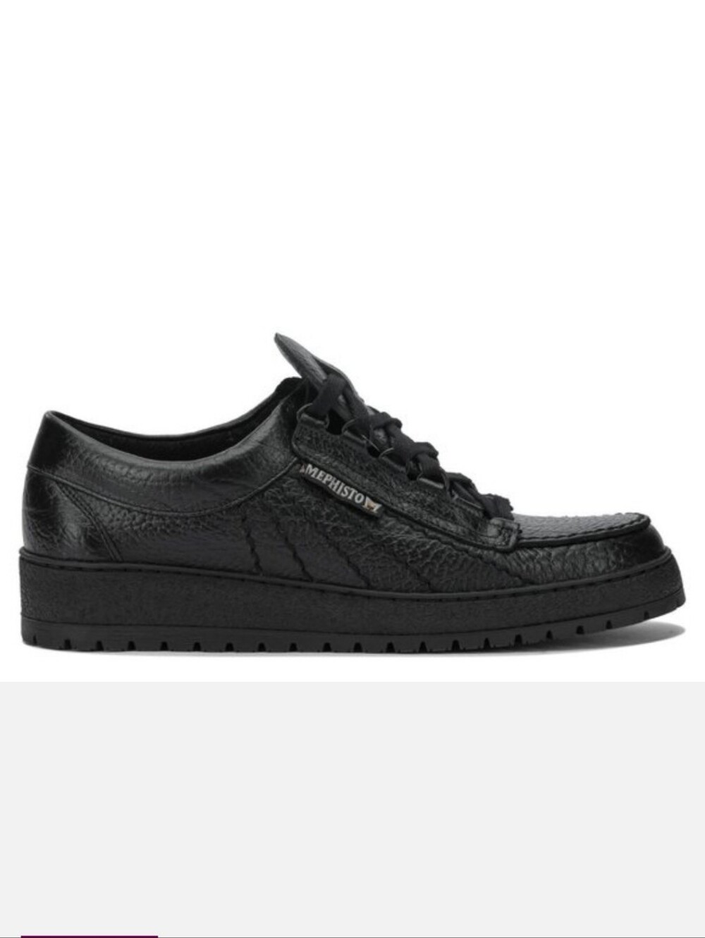 Mephisto Rainbow Mamouth Sneakers Sz13 Black Leather NWT